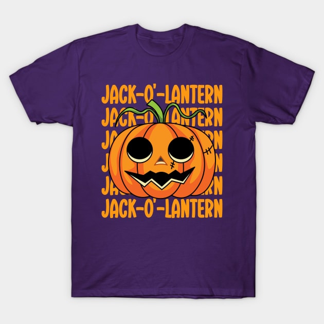 Jack-o-Lantern Cute Pumpkin T-Shirt by TeesbyJohn